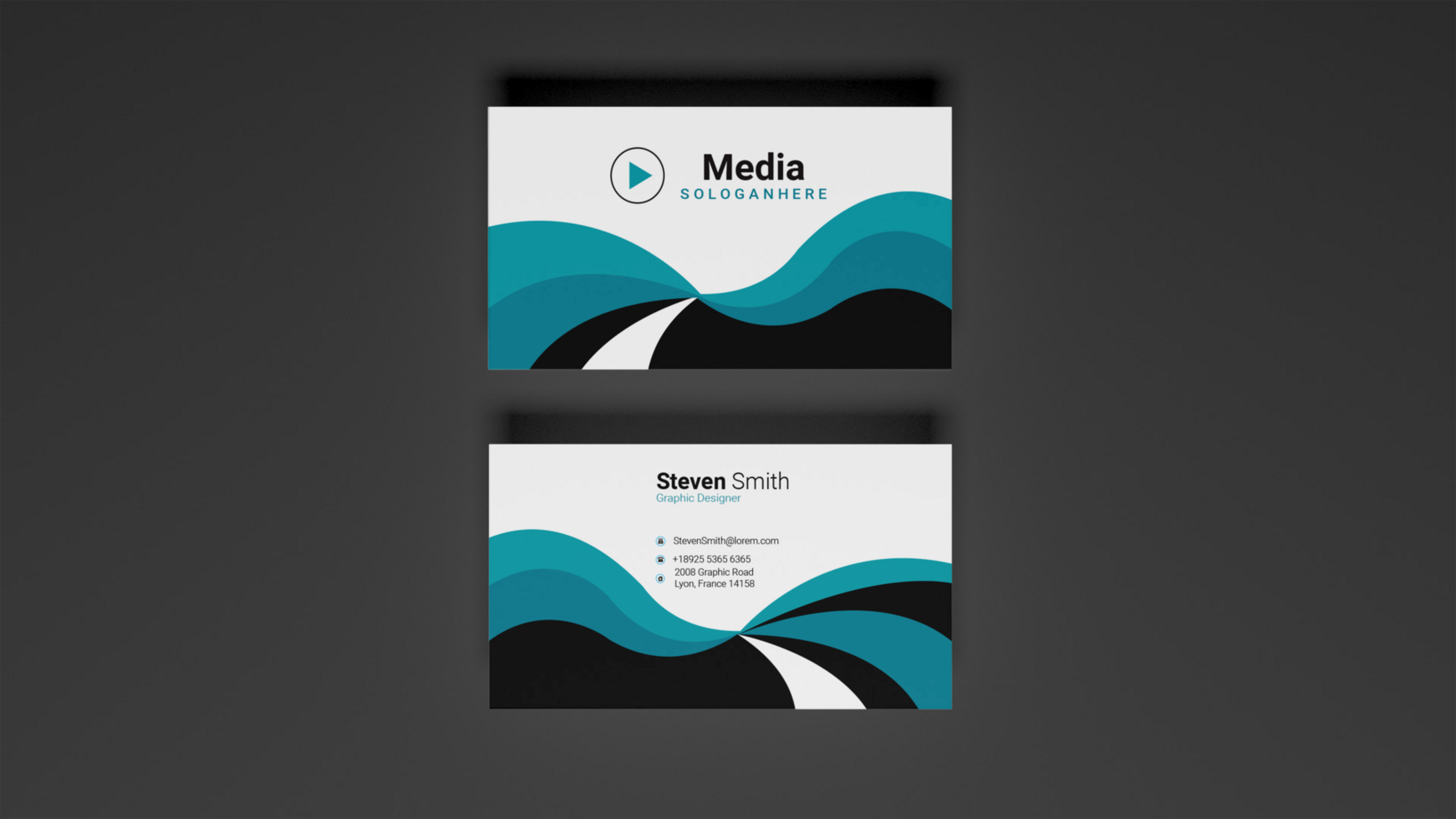 PSD business card mockup free psd