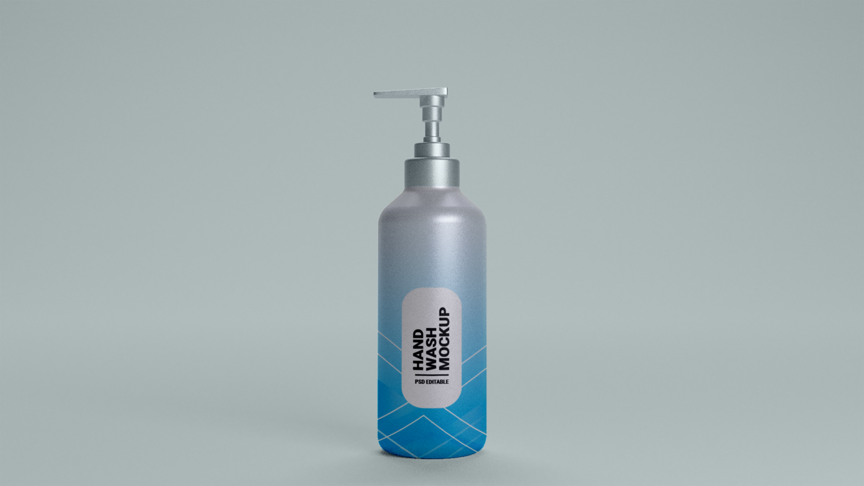 Hand wash bottle mockup free psd