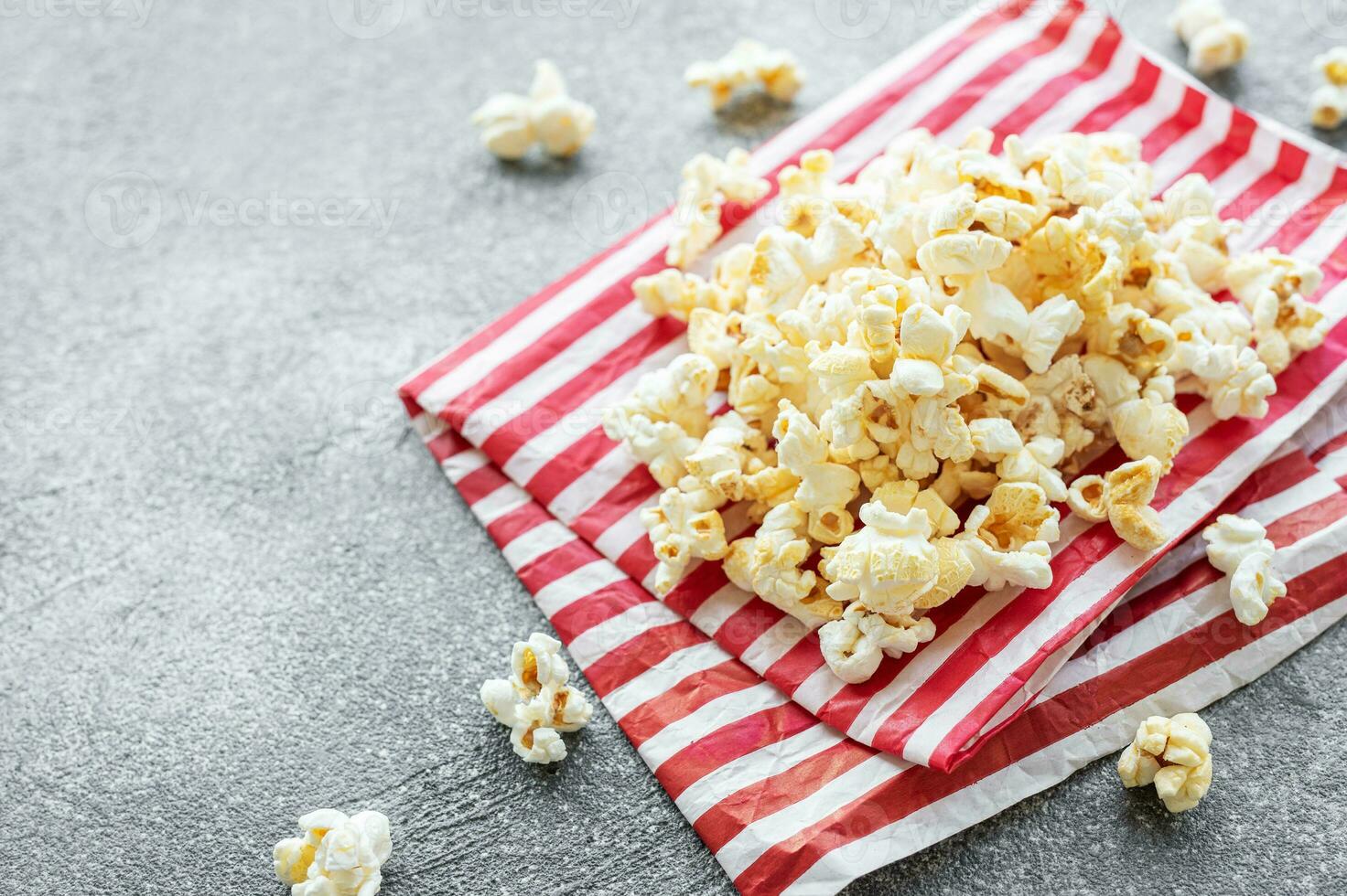 Tasty salted homemade popcorn photo