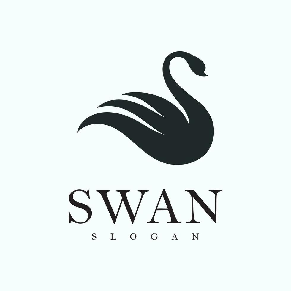 Swan Logo Simple and elegant vector symbol