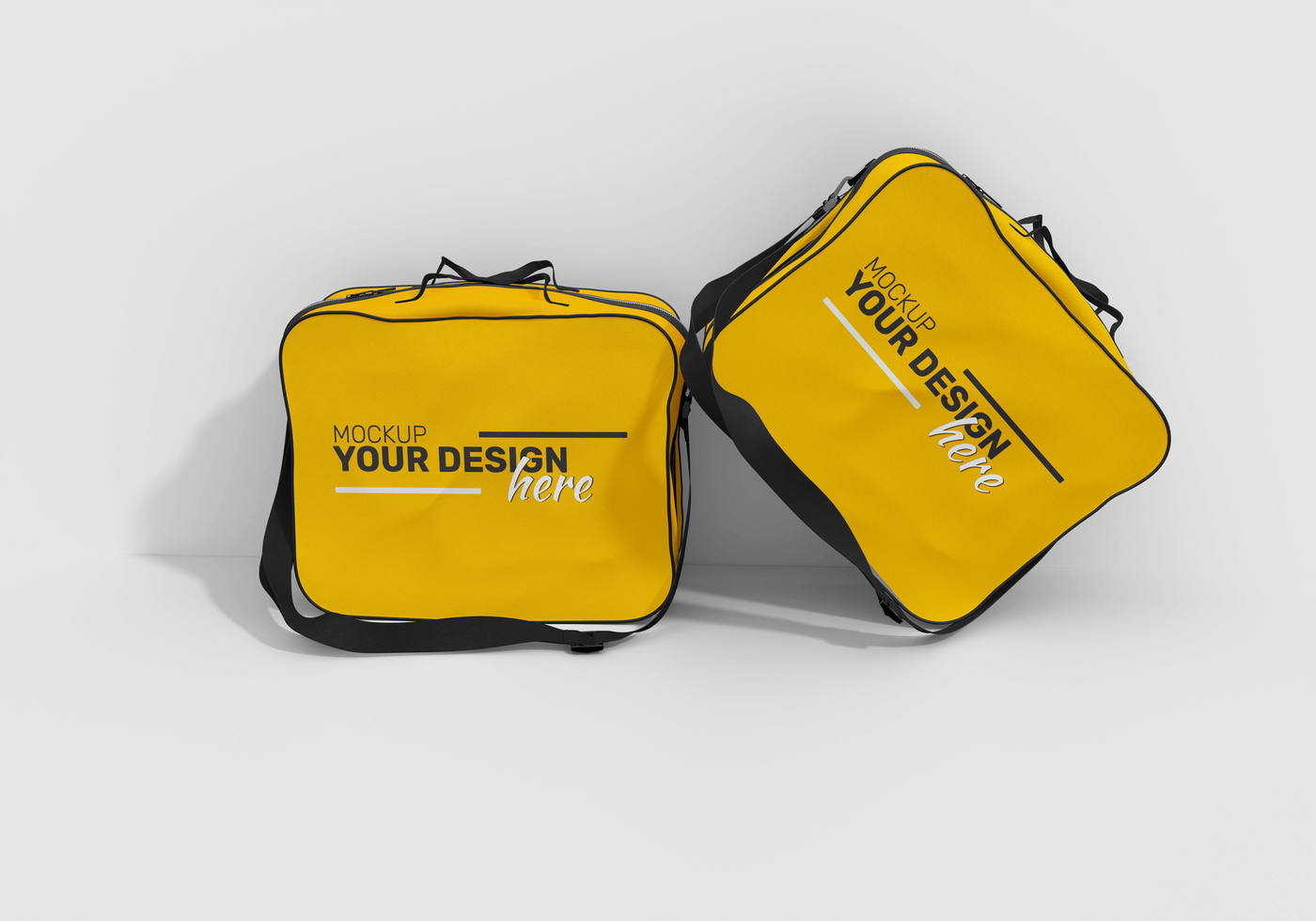 simple and attractive tote bag mockup for branding purposes psd