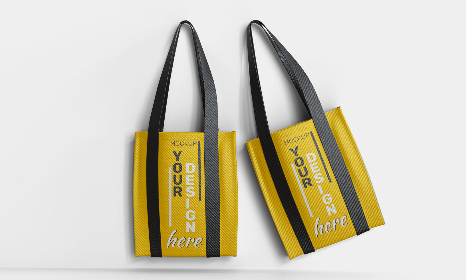 simple and attractive tote bag mockup for branding purposes psd