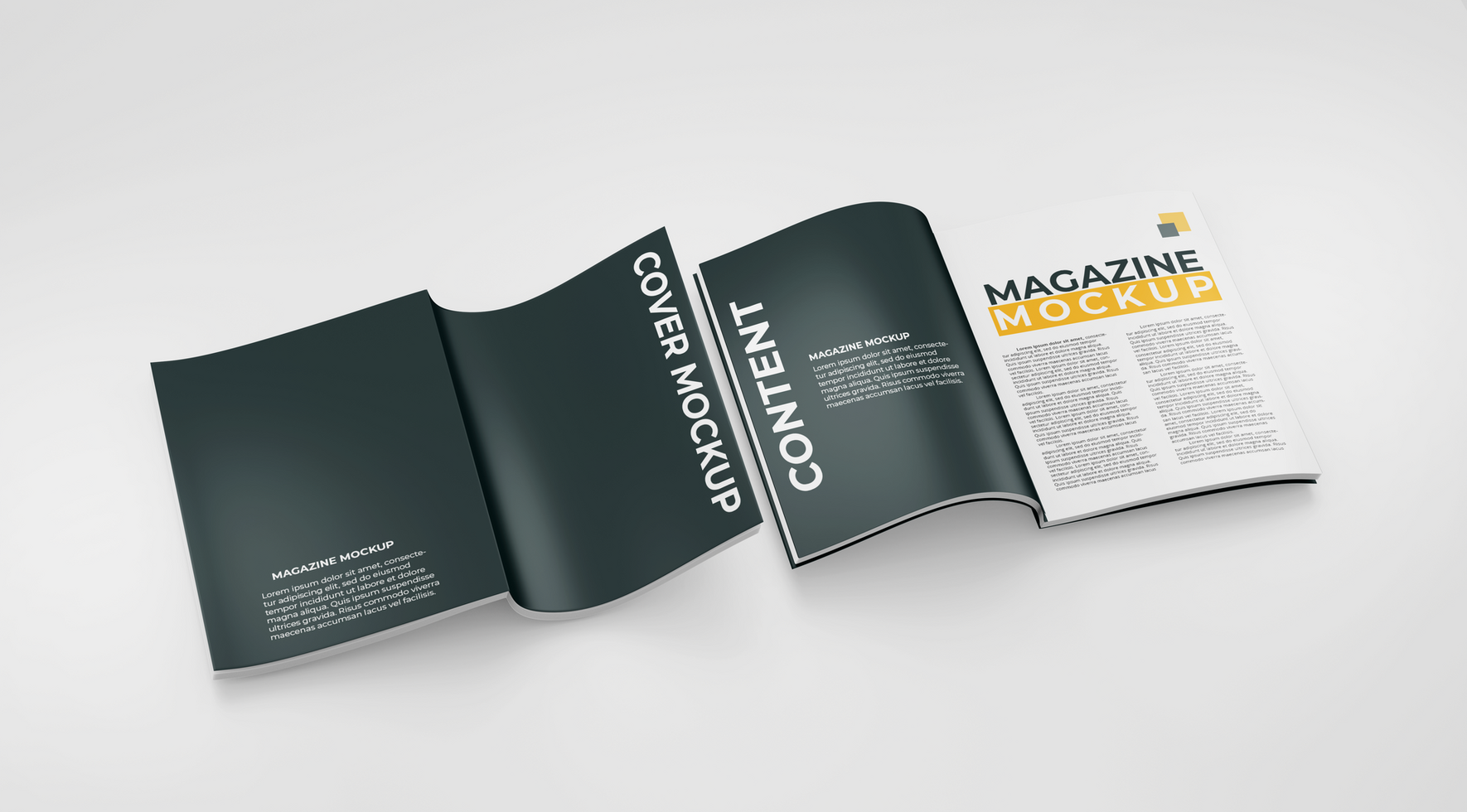 A simple and attractive magazine mockup for branding purposes psd