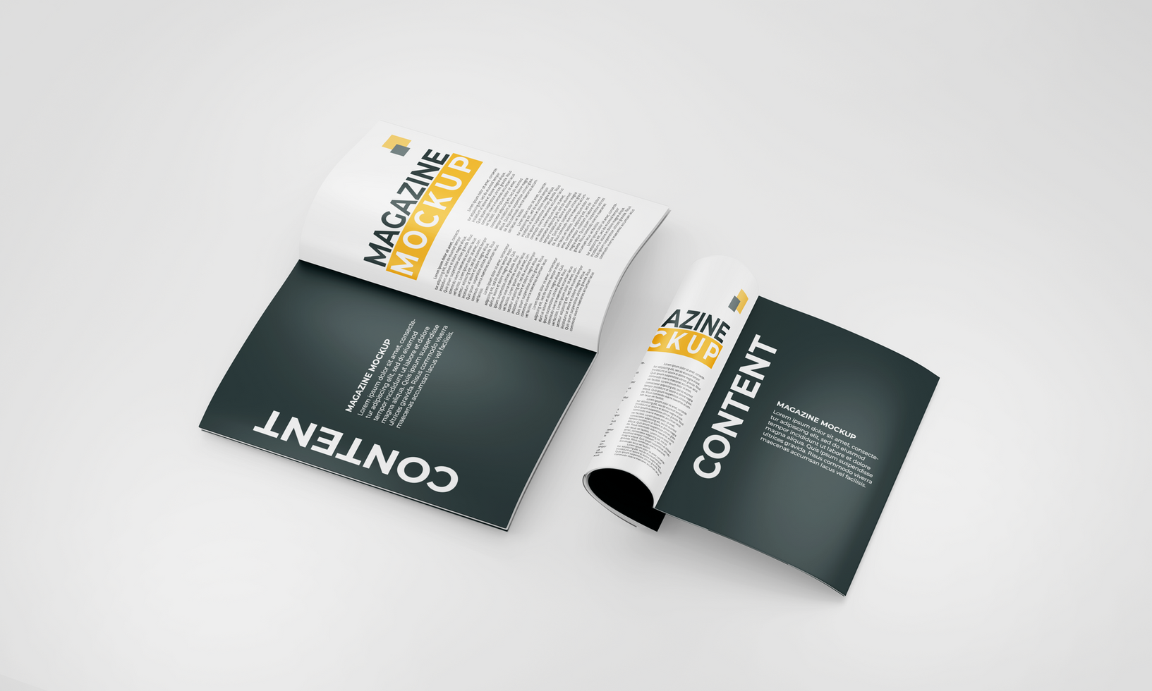 A simple and attractive magazine mockup for branding purposes psd