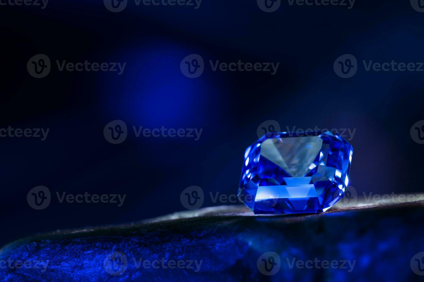 The Precious Blue Sapphire Gemstone photo