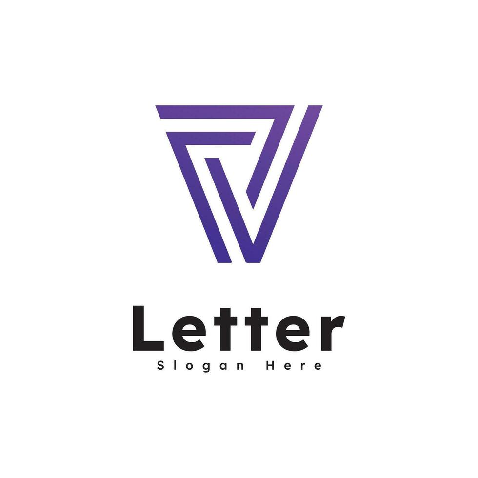V Letter Logo Business Template Vector icon