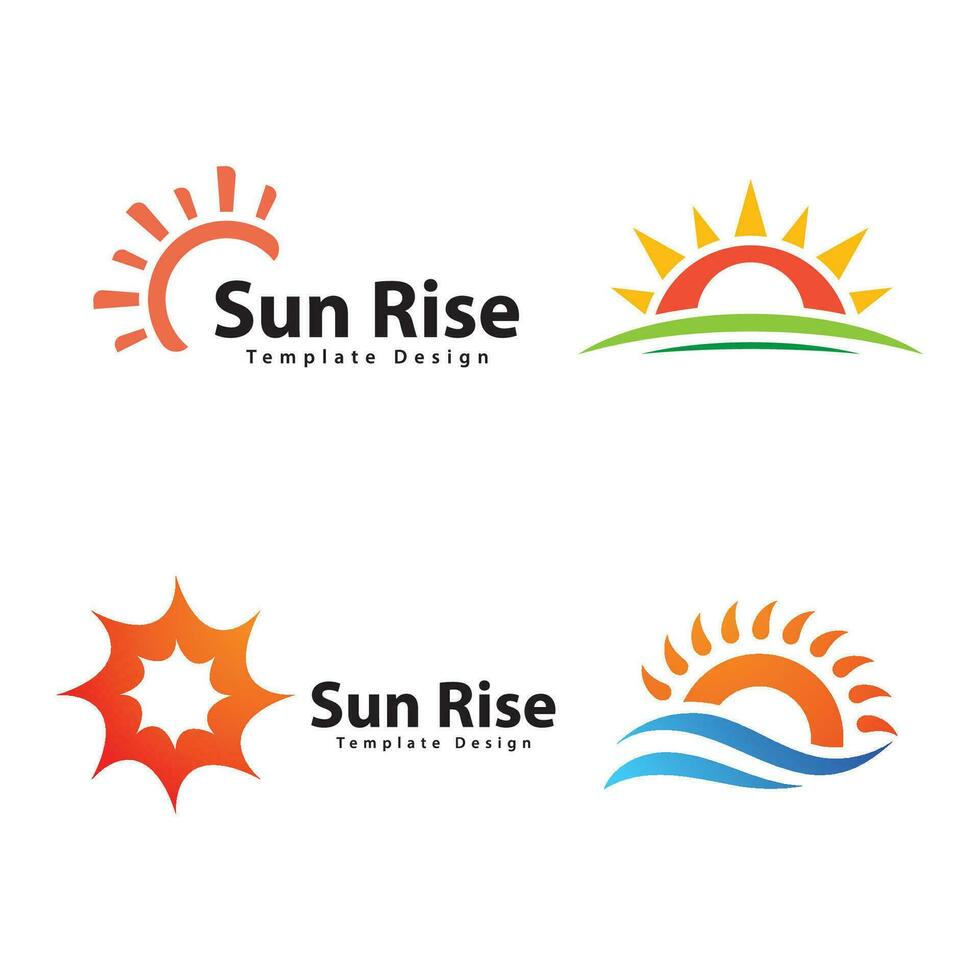 Sun  Logo Vector Design Template