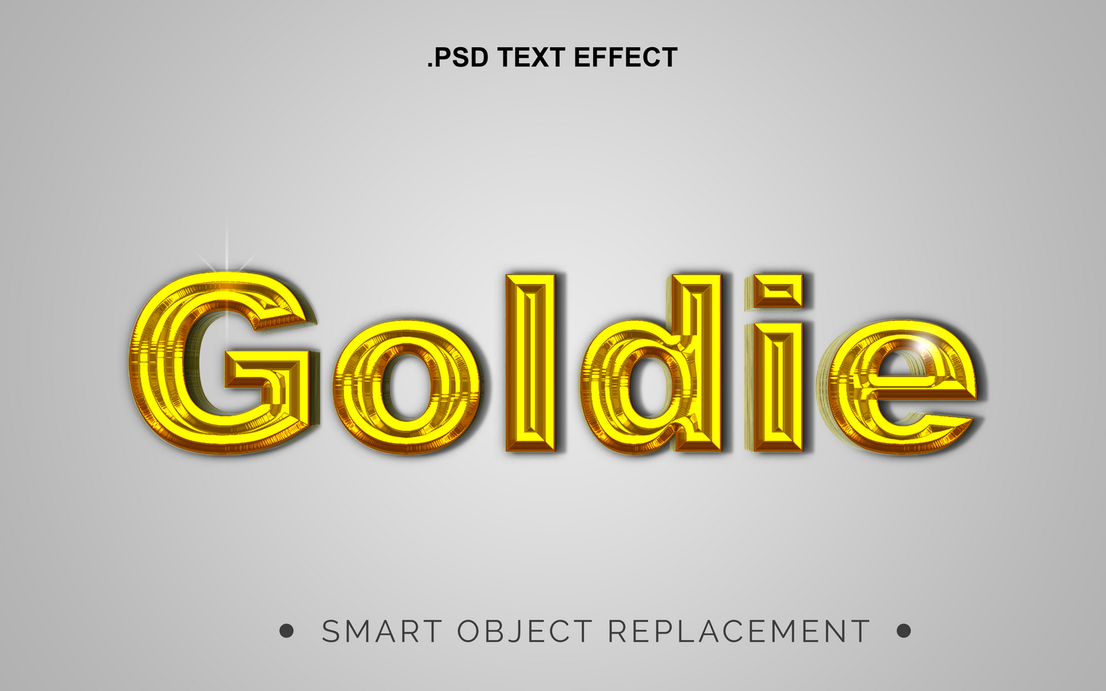 3D Realistic Text Effect psd