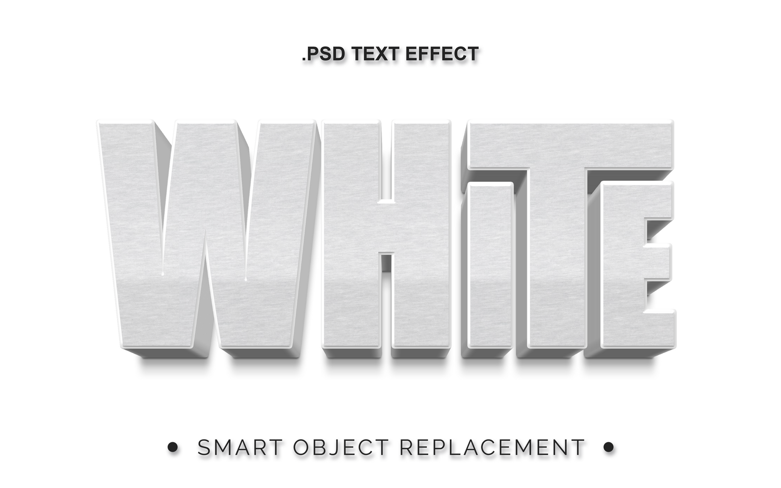3D Bold Realistic Texturized PSD Text Effect
