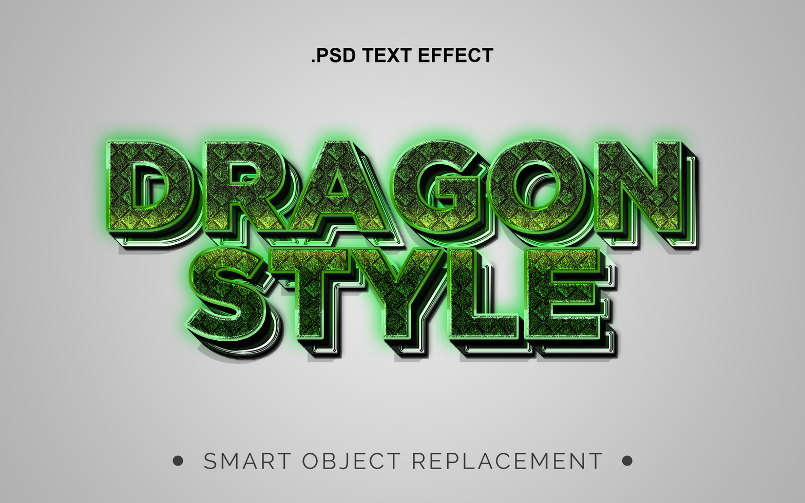 3D Realistic Texture Text Effect psd