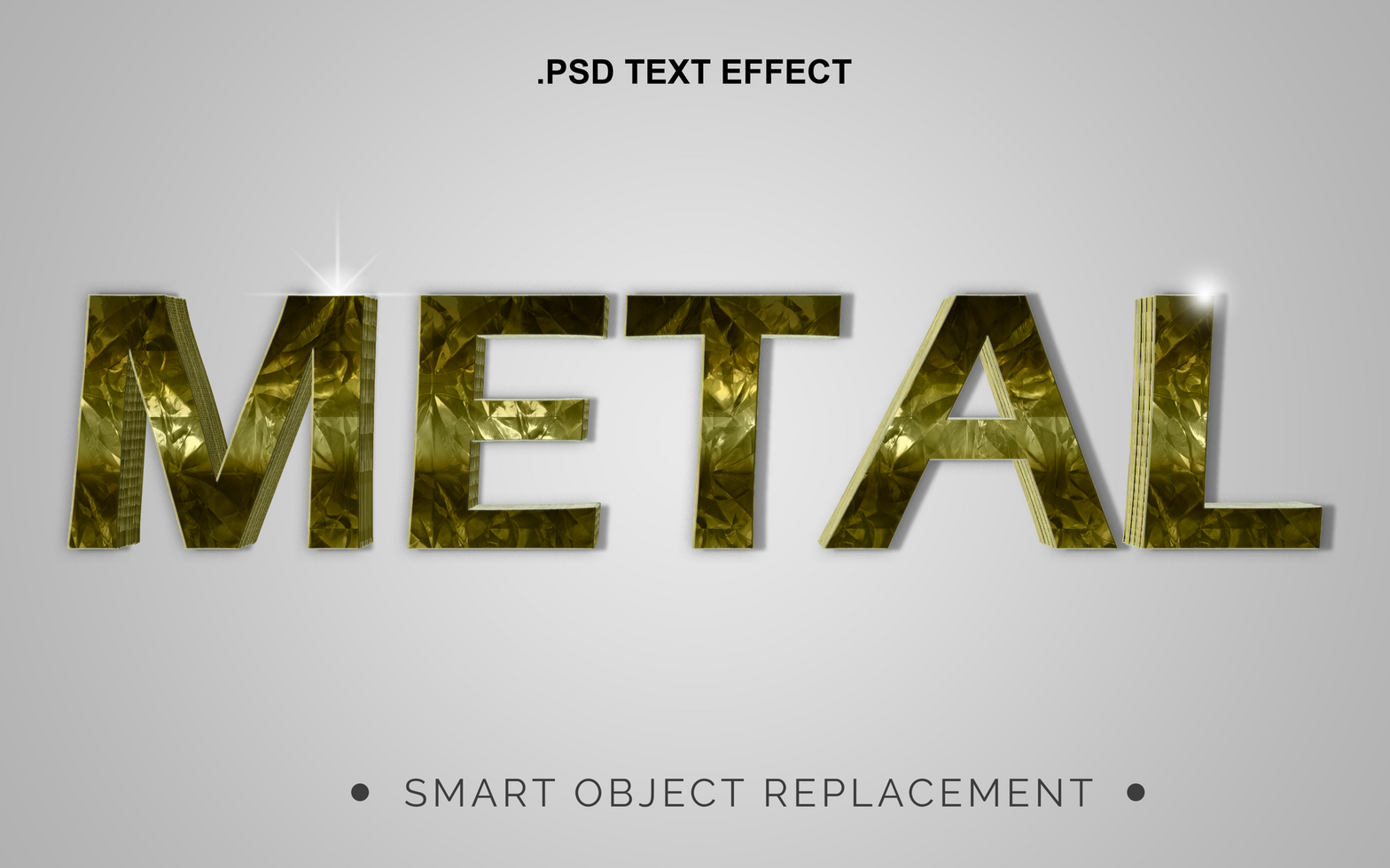 3D Realistic Text Effect psd