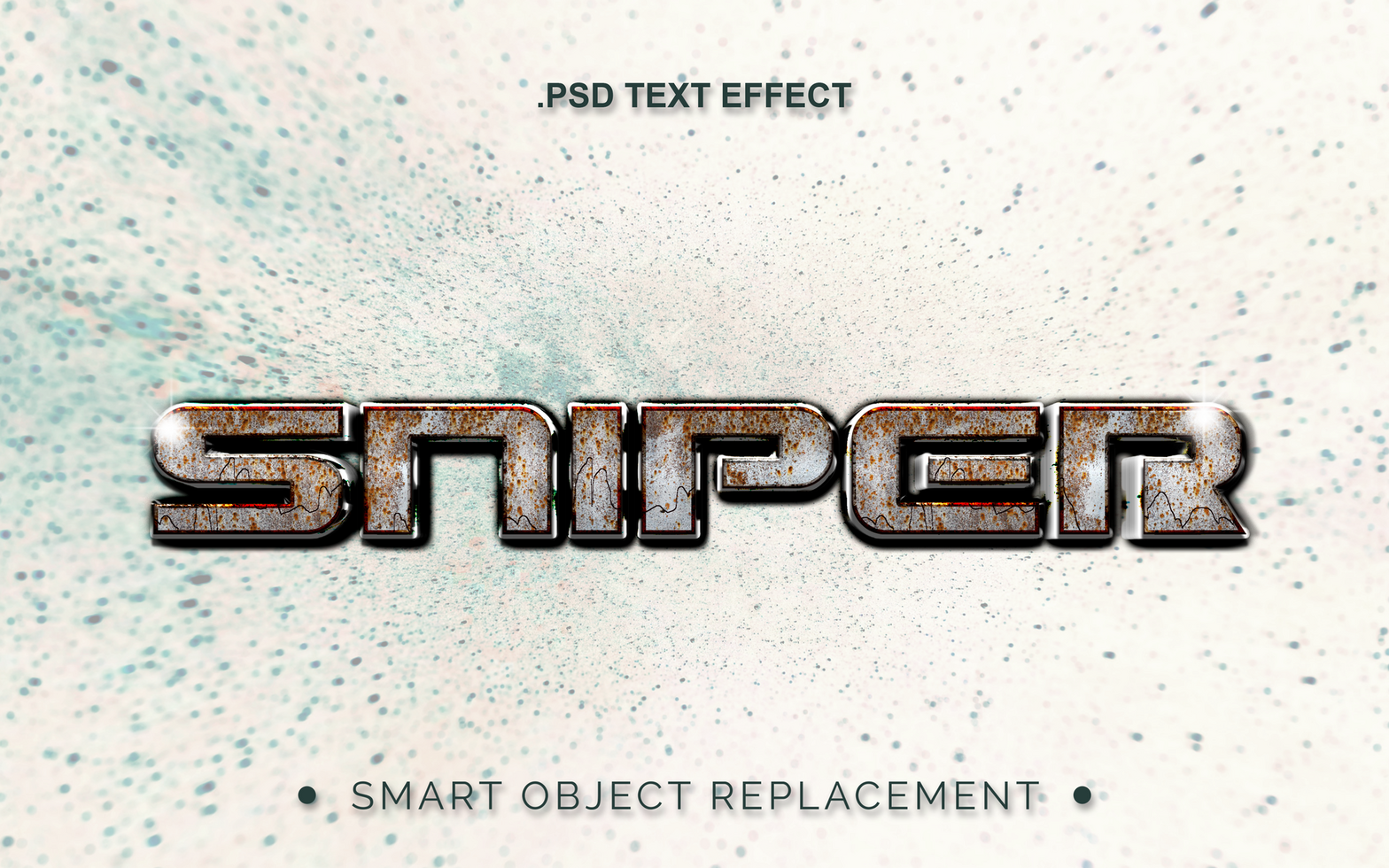 3D Realistic Text Effect For Movie and Cinematic Title psd