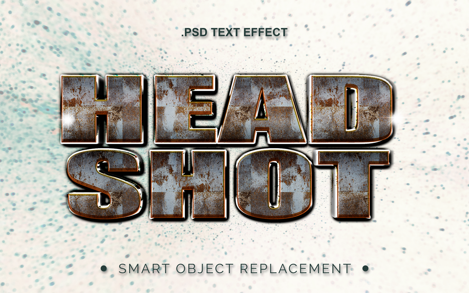3D Realistic Text Effect For Movie and Cinematic Title psd