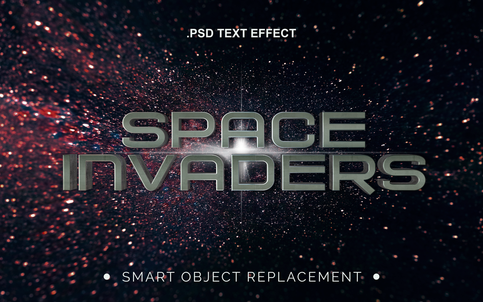 3D Realistic Text Effect For Movie and Cinematic Title psd