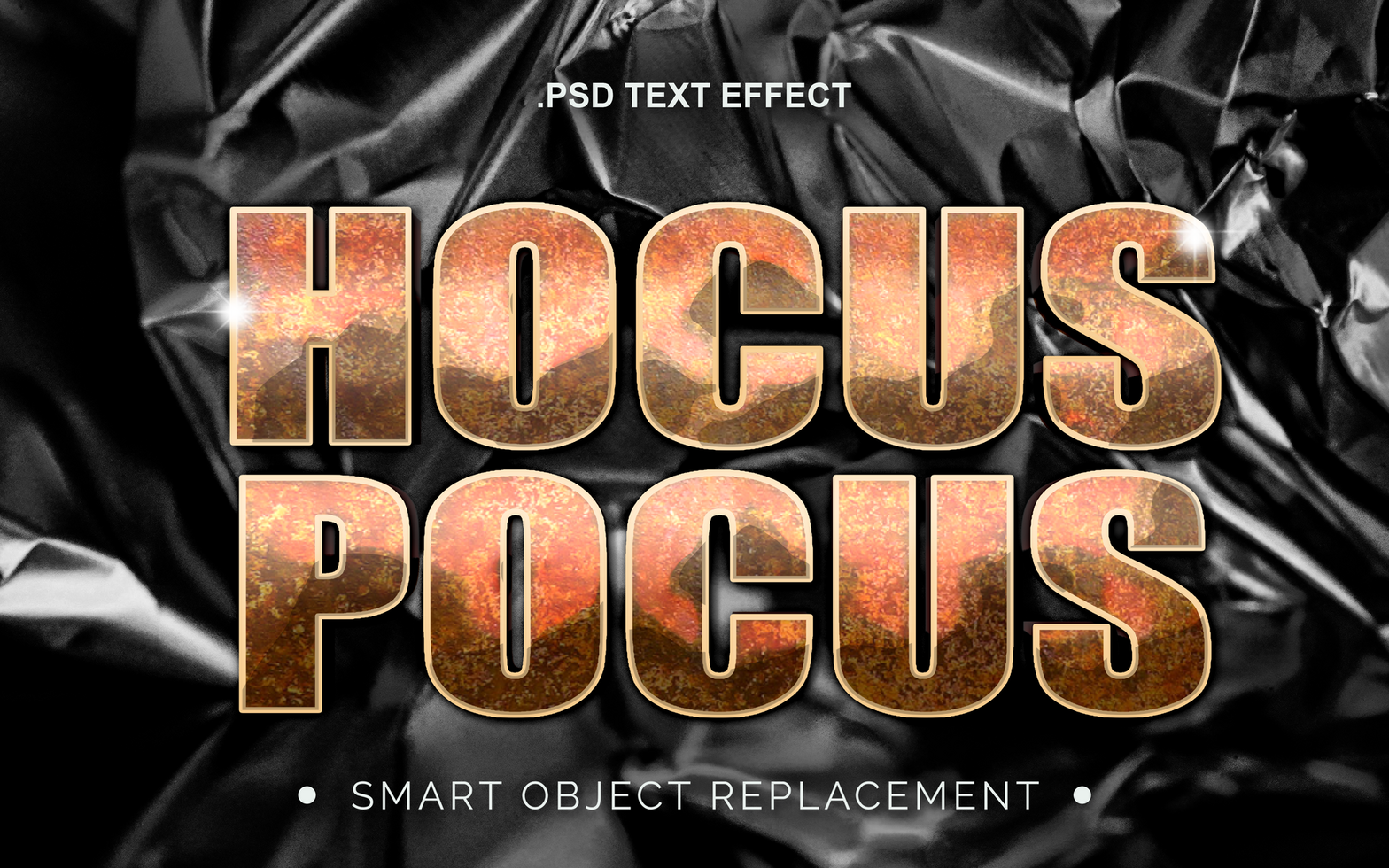 3D Realistic Chrome Metallic PSD Text Effect
