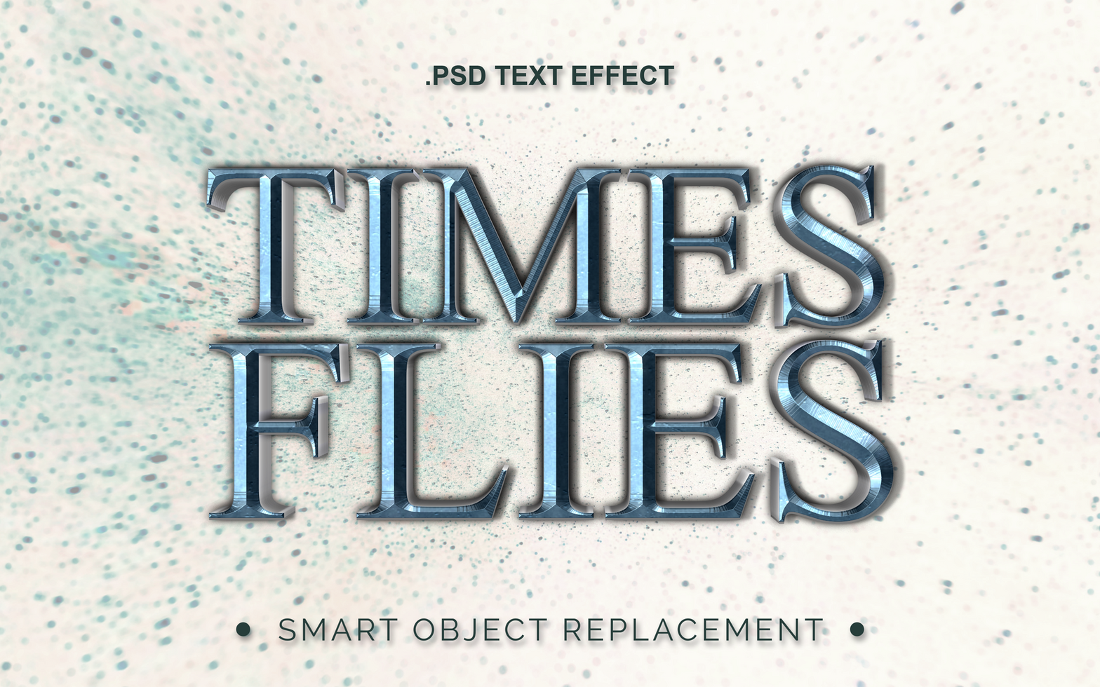 3D Realistic Text Effect For Movie and Cinematic Title psd