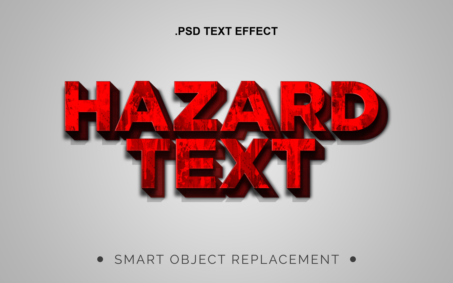 3D Realistic Texture Text Effect psd