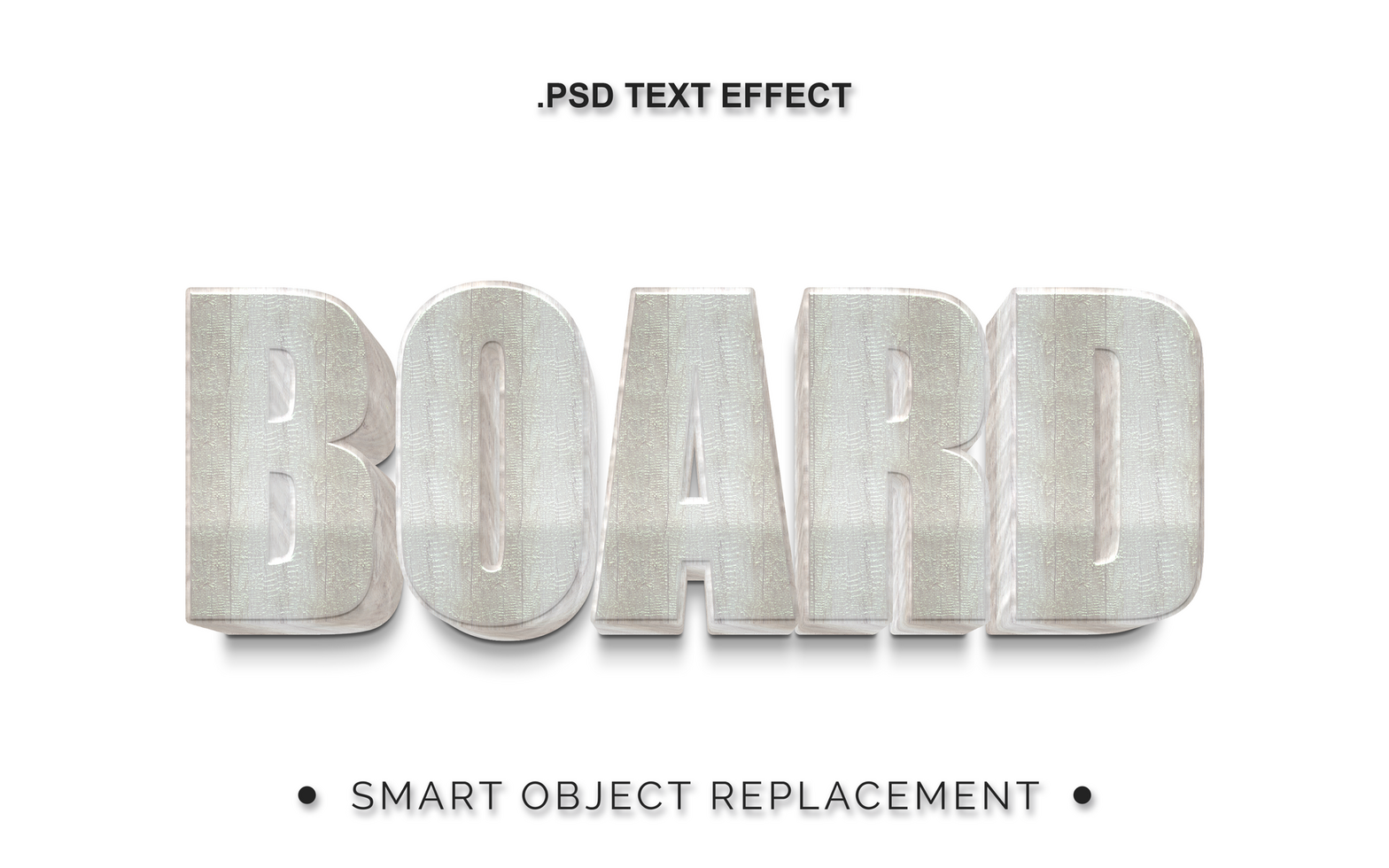 3D Bold Realistic Texturized PSD Text Effect