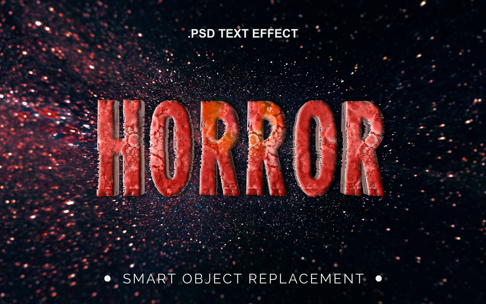 3D Realistic Text Effect For Movie and Cinematic Title psd