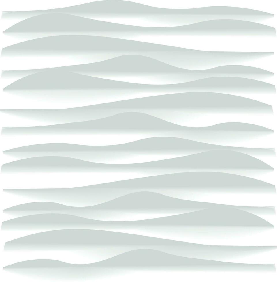 Abstract white paper cut wave curve overlap background texture vector illustration.