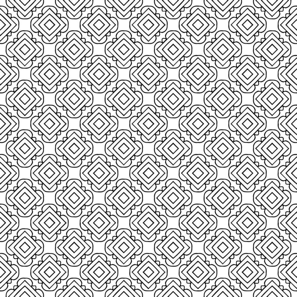 Black and white seamless abstract pattern. Background and backdrop. Grayscale ornamental design. vector