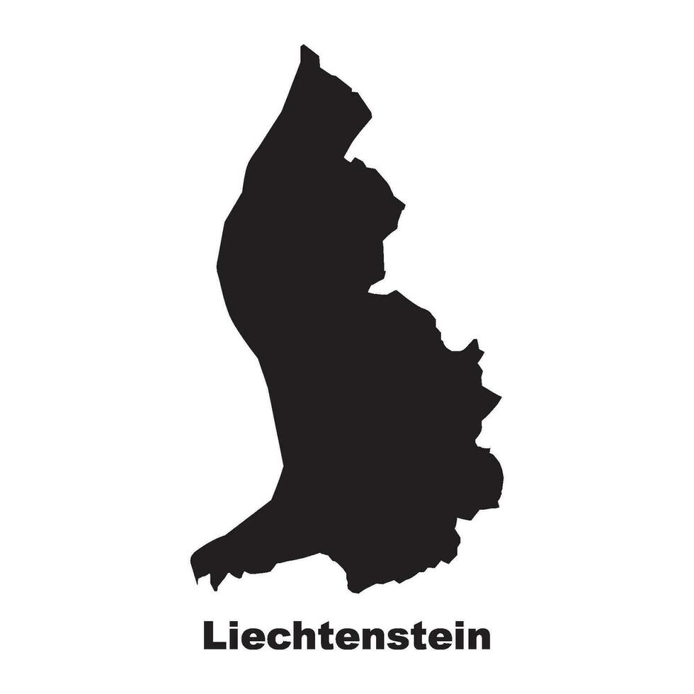 Liechtenstein mapa icono vector