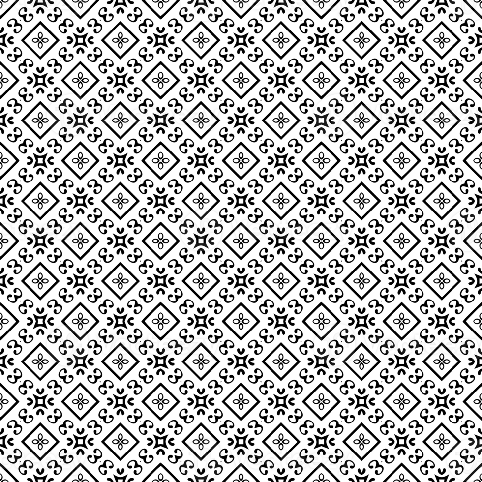 Black seamless abstract pattern. Overlay for background and backdrop. Ornamental design. PNG graphic illustration with transparent background.