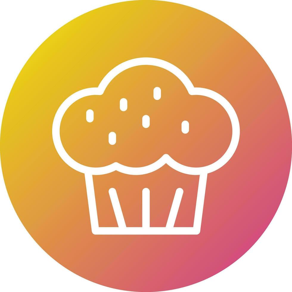 Muffin Vector Icon Design Illustration