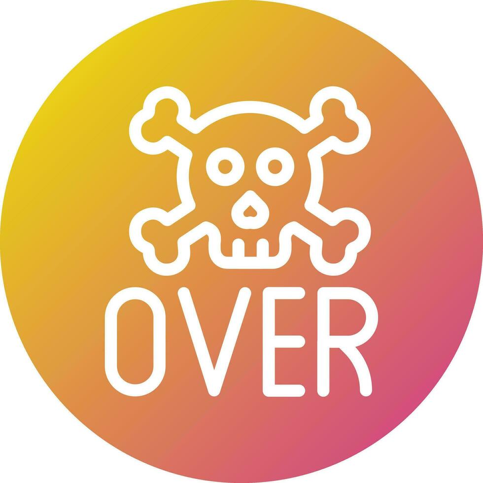 Game over Vector Icon Design Illustration