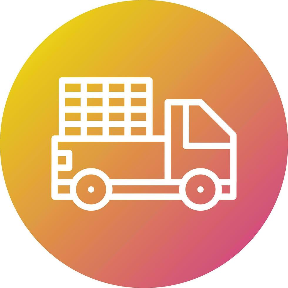 Pickup truck Vector Icon Design Illustration