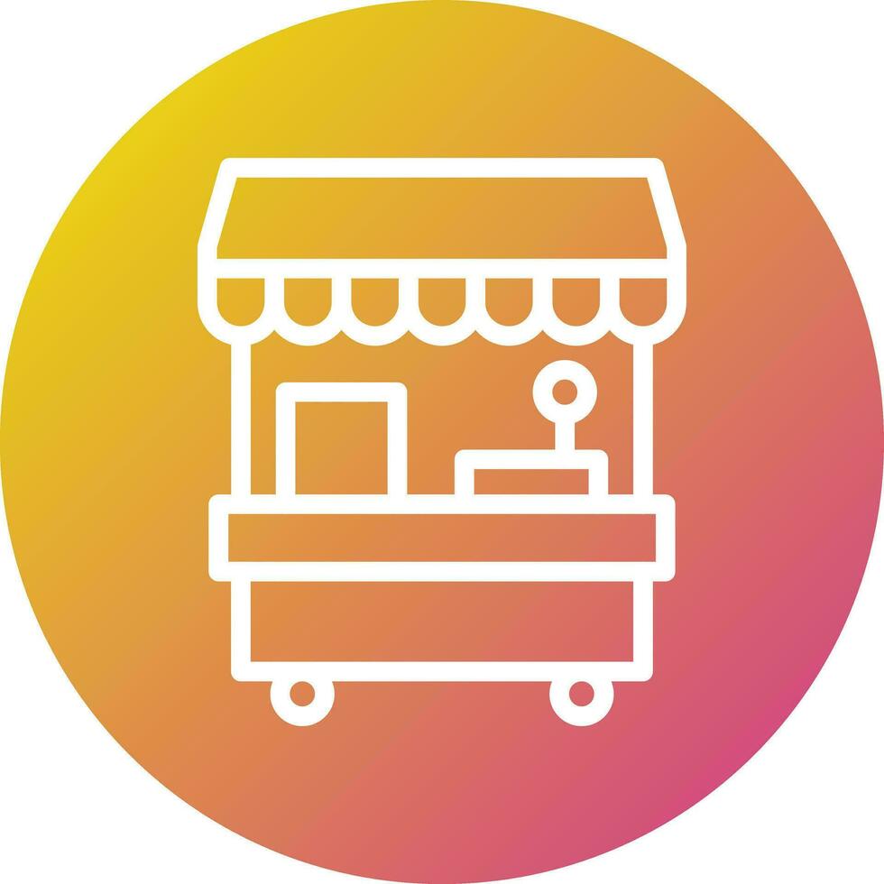 Stall Vector Icon Design Illustration