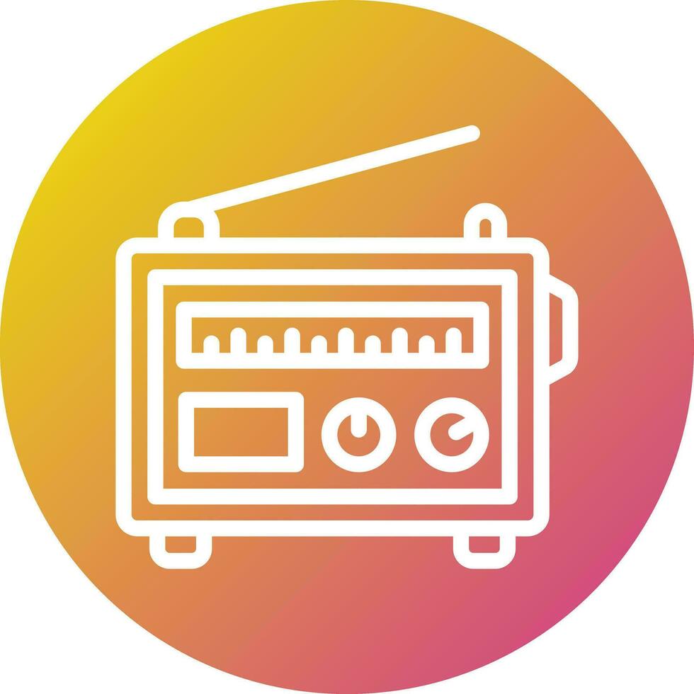 Radio Vector Icon Design Illustration