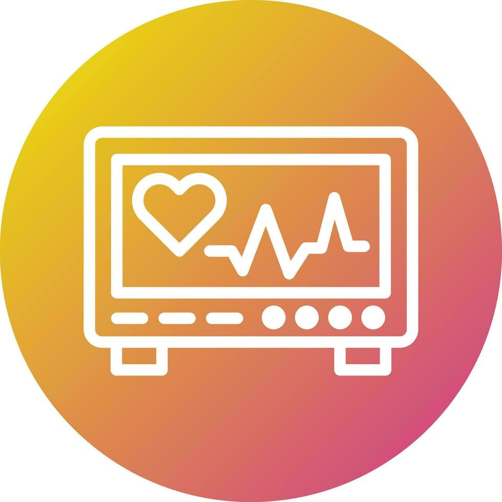 Cardiogram Vector Icon Design Illustration