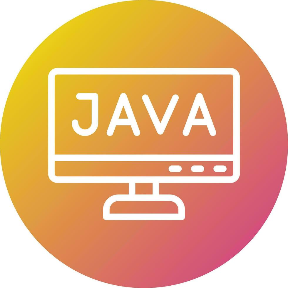 ilustración de diseño de icono de vector de java