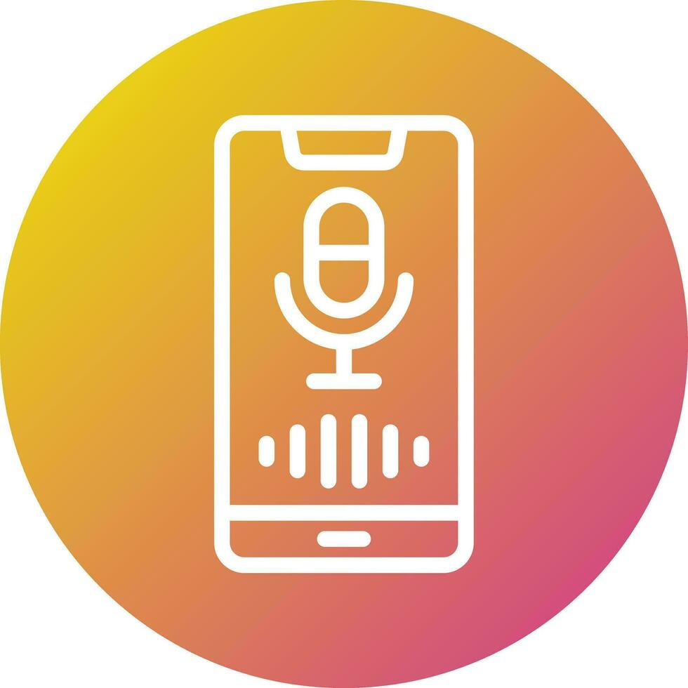 Voice Assistant Vector Icon Design Illustration
