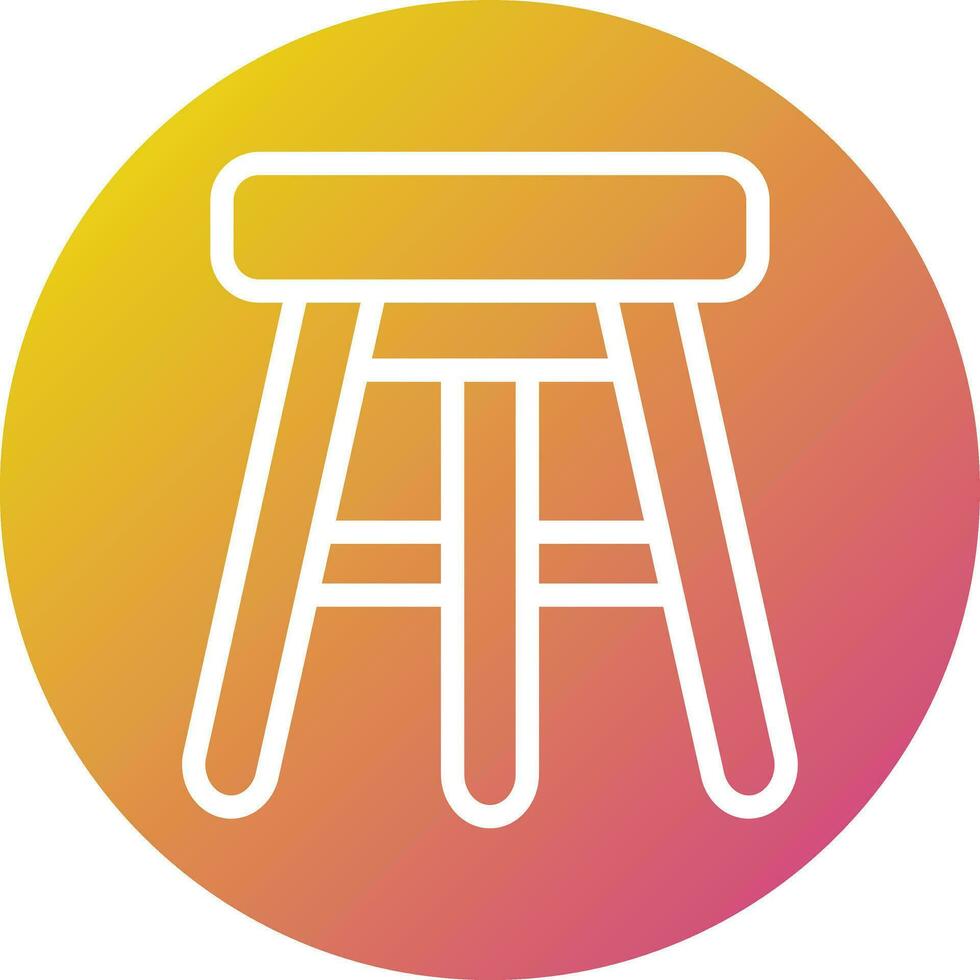 Bar Stool Vector Icon Design Illustration