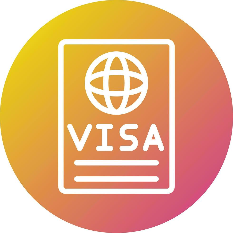 Visa Vector Icon Design Illustration