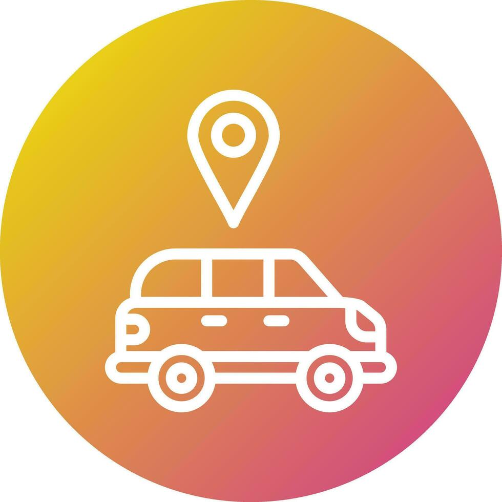 Car service location Vector Icon Design Illustration