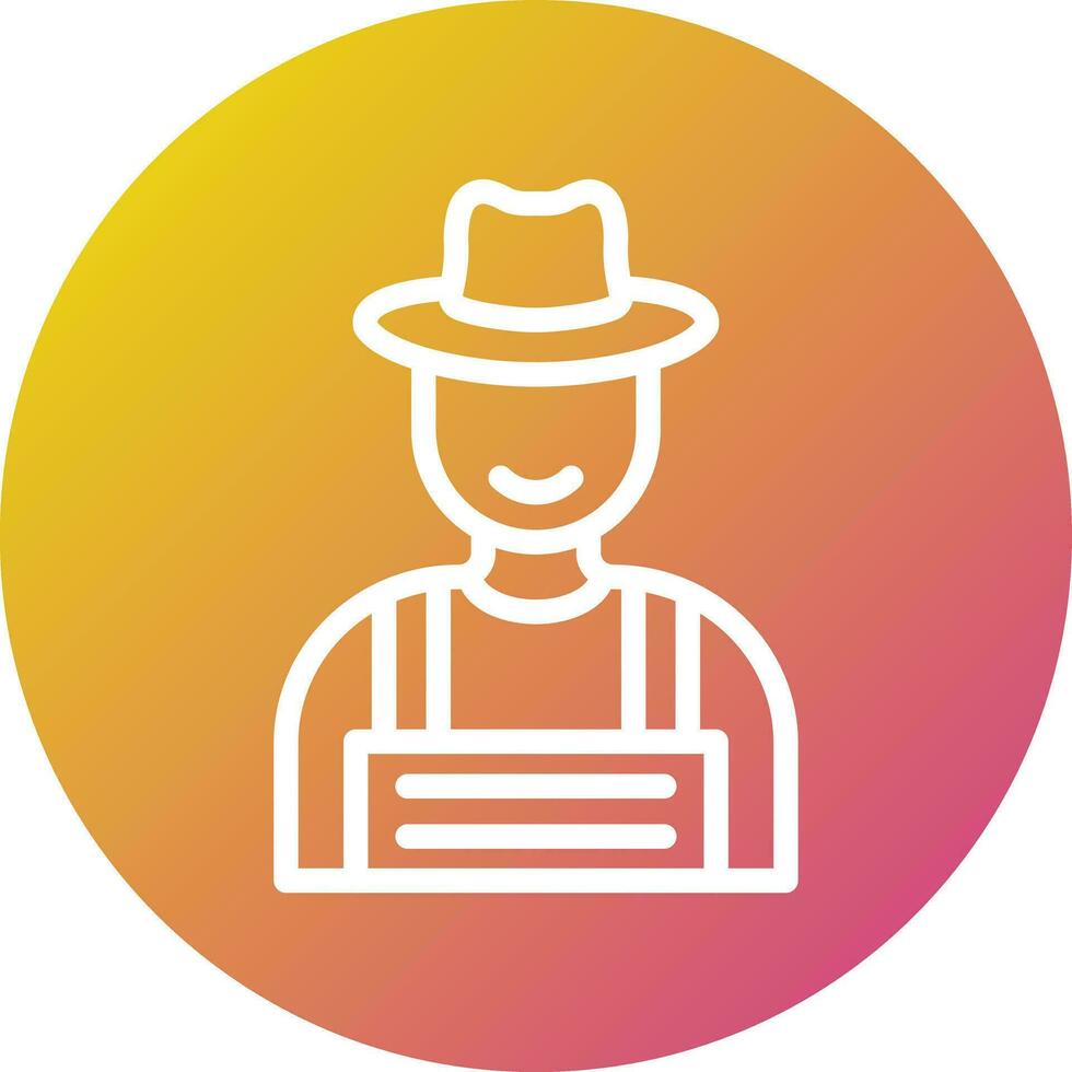 Farmer Vector Icon Design Illustration