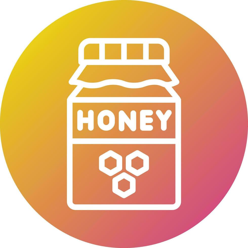 Honey Jar Vector Icon Design Illustration