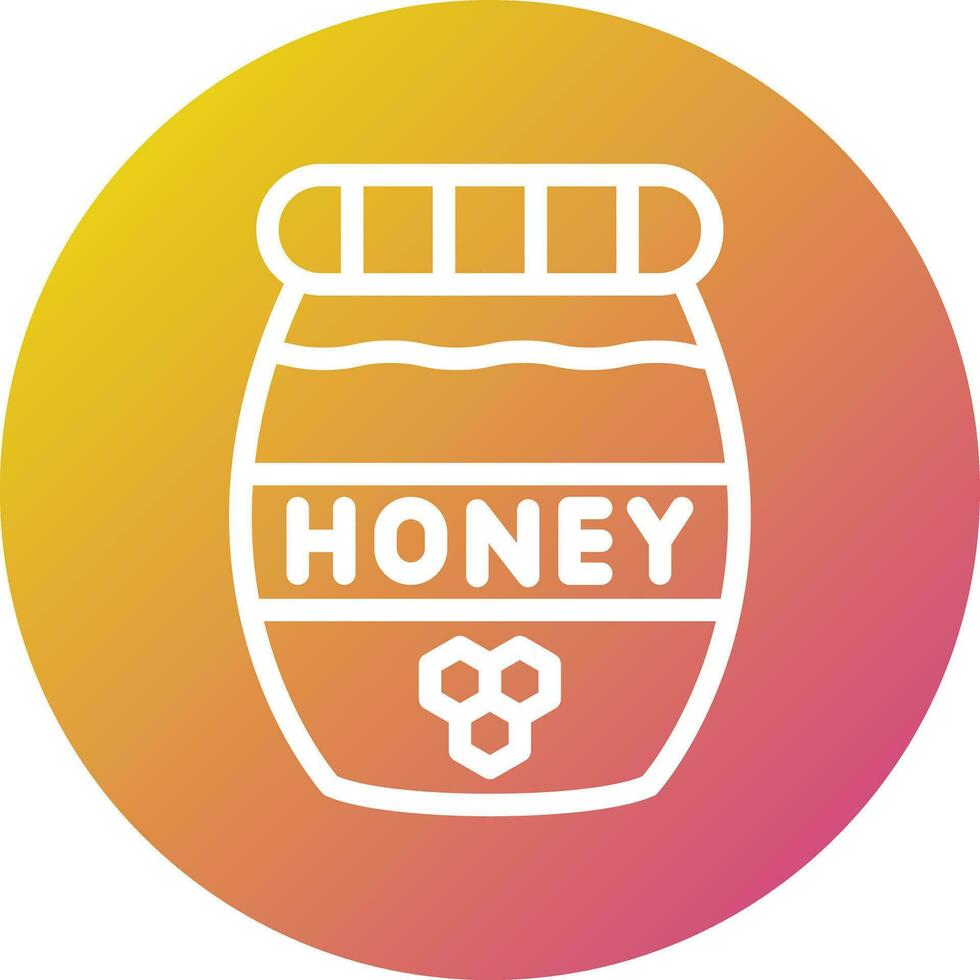 Honey Jar Vector Icon Design Illustration