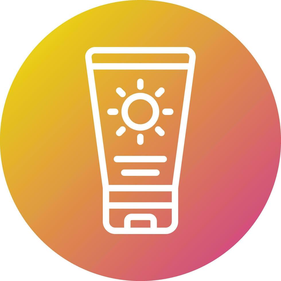 Suncream Vector Icon Design Illustration