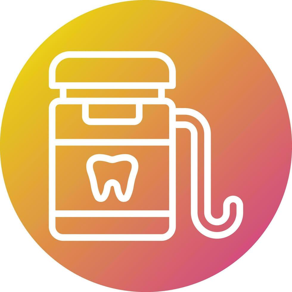 Dental Floss Vector Icon Design Illustration