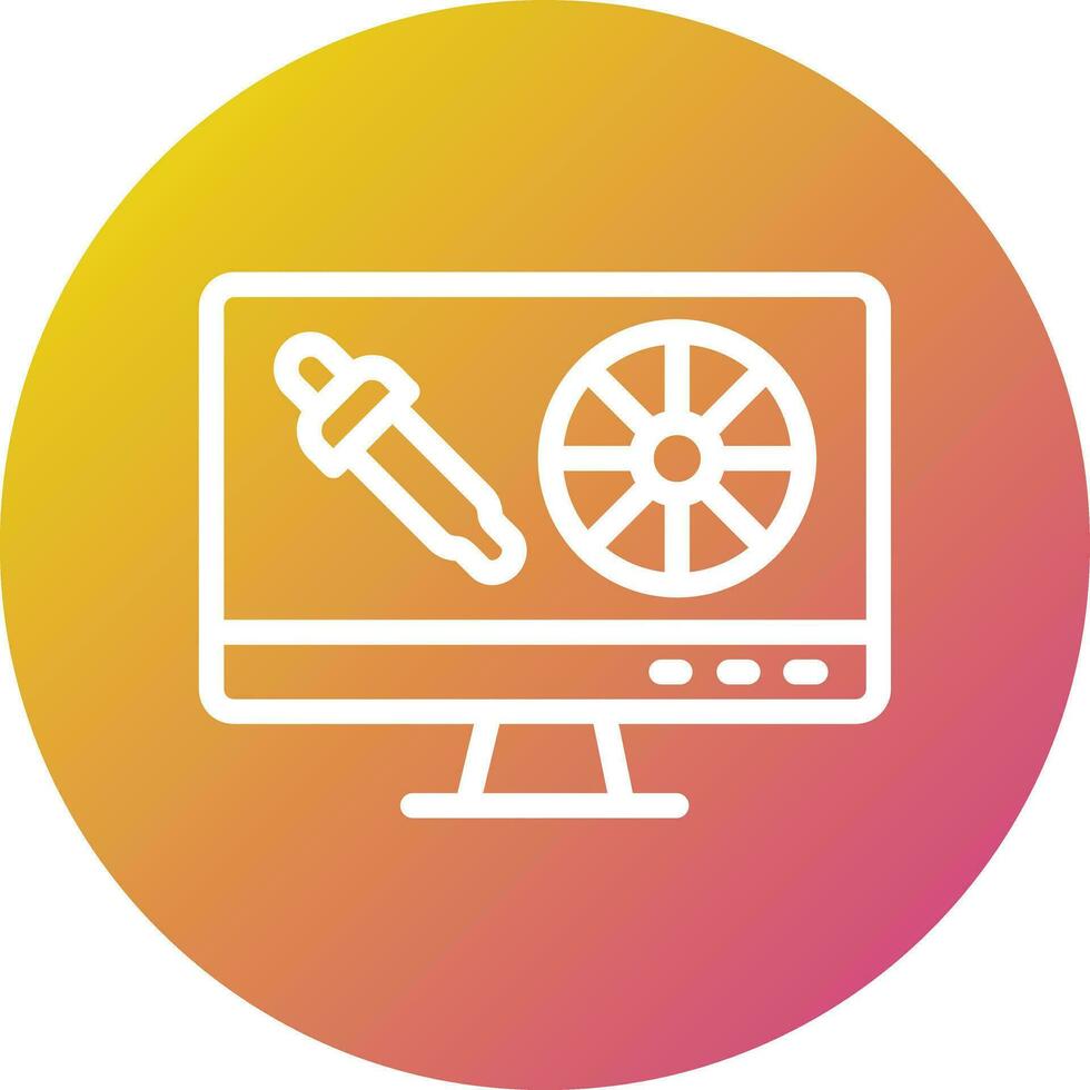 Color wheel Vector Icon Design Illustration