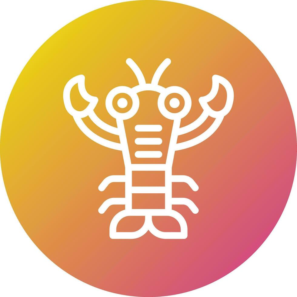 Lobster Vector Icon Design Illustration