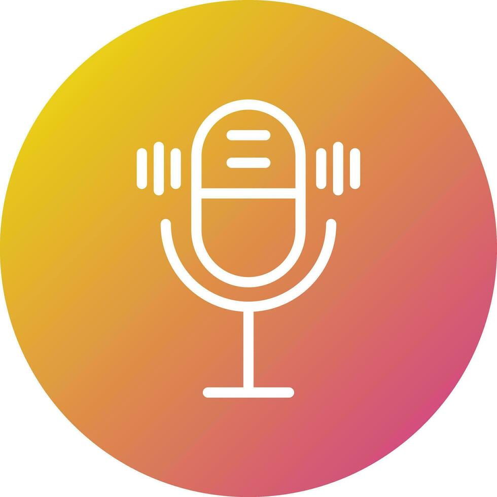 Microphone enable Vector Icon Design Illustration
