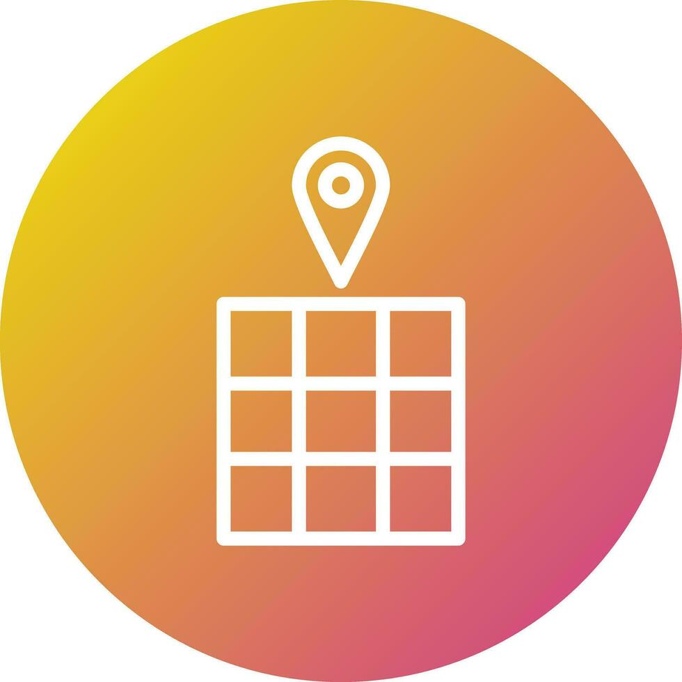 Grid location Vector Icon Design Illustration