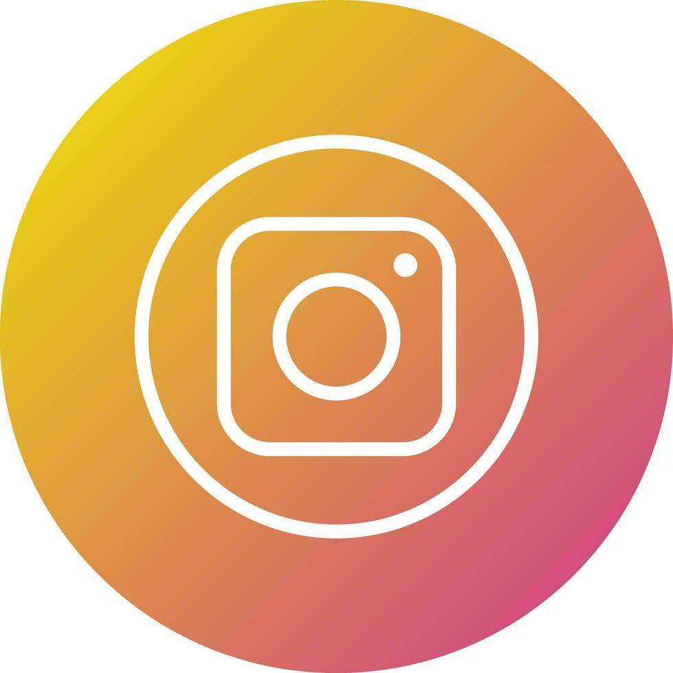 Instagram Vector Icon Design Illustration