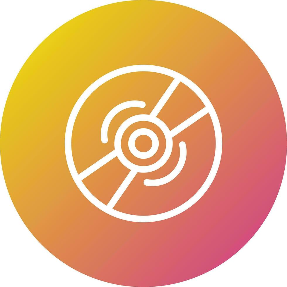 Compact Disk Vector Icon Design Illustration