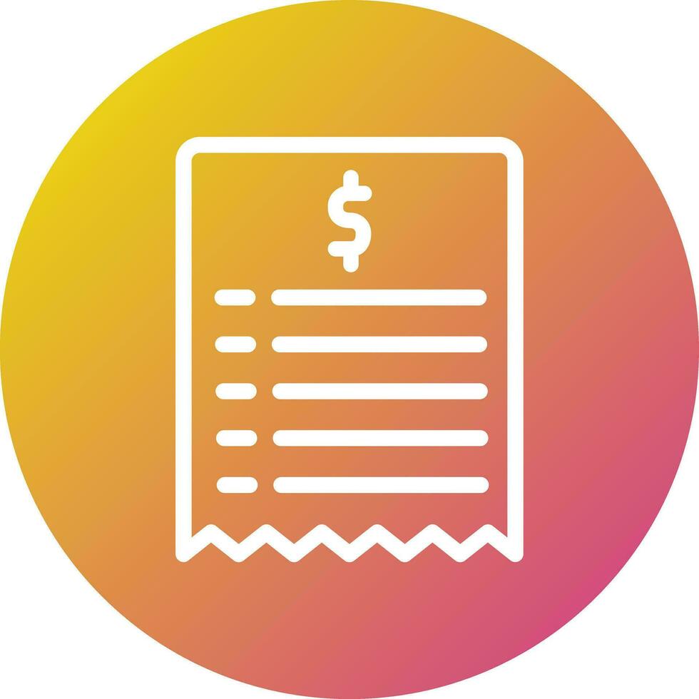 Bill Vector Icon Design Illustration